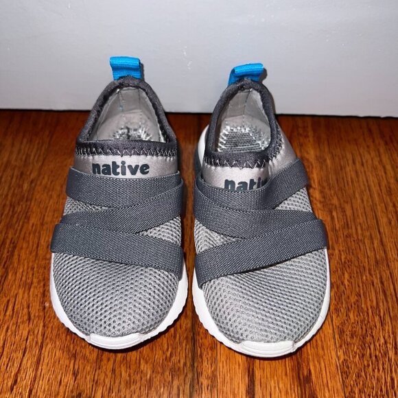 Native Toddler Phoenix Shoes Pigeon Grey/Shell White *Missing Inserts* Size 7 - Picture 3 of 7